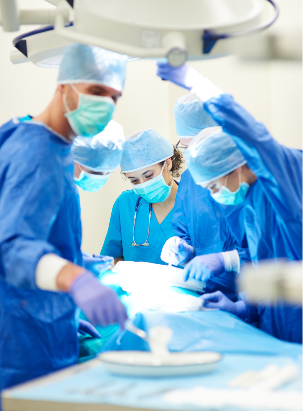 Operating room team — illustrative medical image from the original NTN website